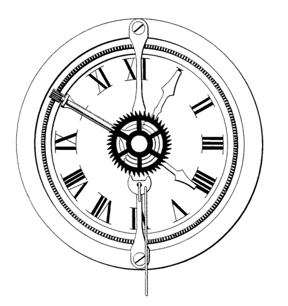 Циферблат часов эскиз