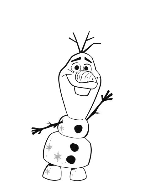 Олаф красками