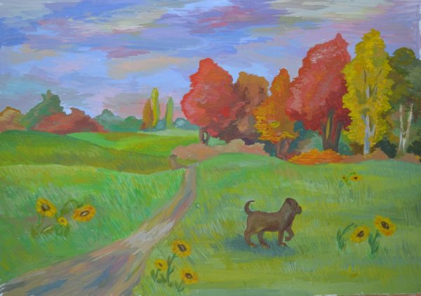 Осенняя ярмарка рисунок