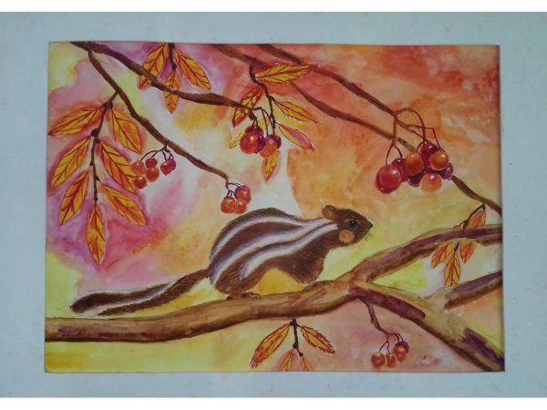 Осенняя выставка рисунков