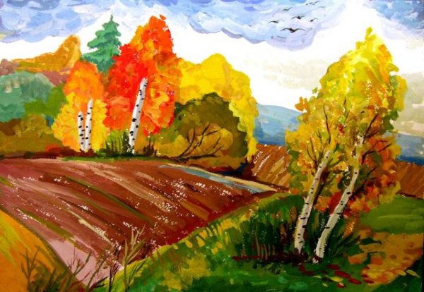 Рисунок на тему пейзаж