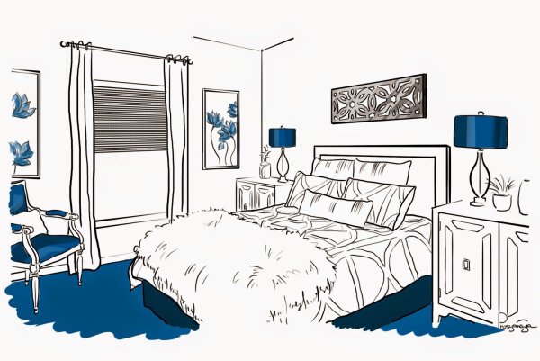 Спальня для рисования