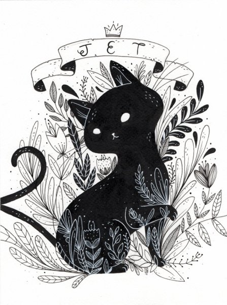 Кошка стилизация