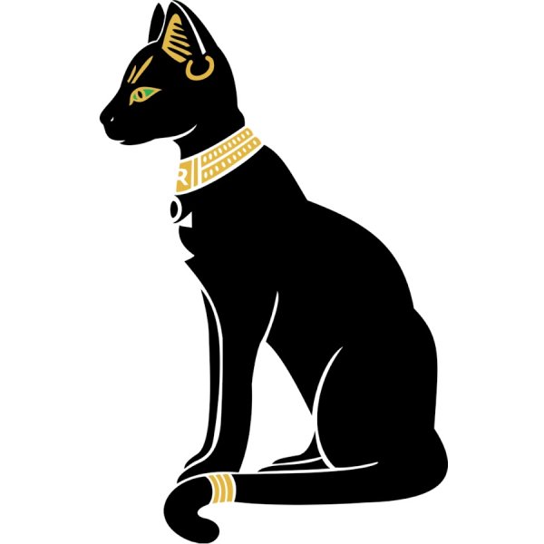 Силуэт египетской кошки