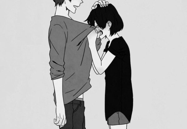 Черно белые арты пары