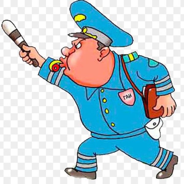 Гаишник мультяшный