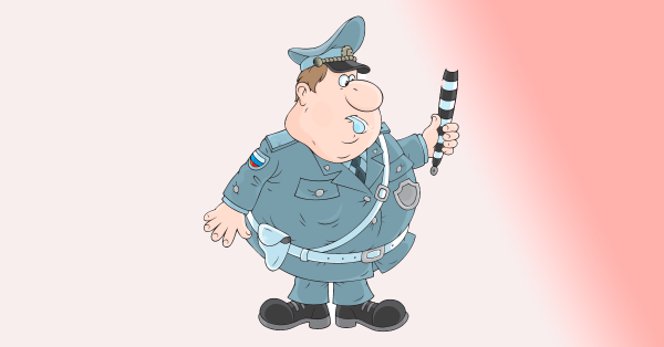 Мультяшный милиционер