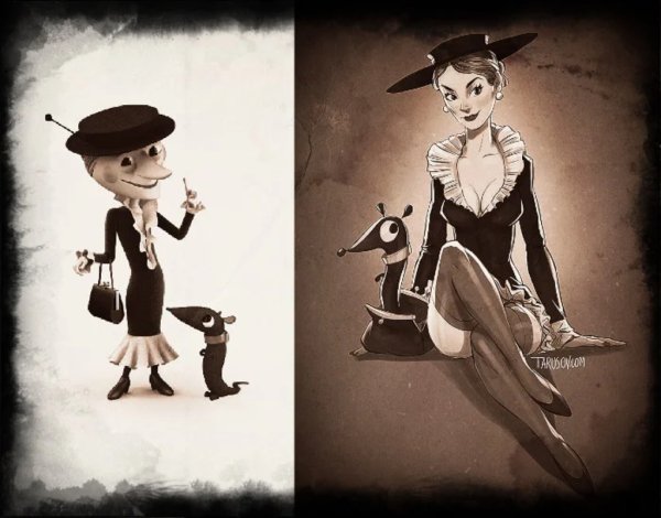 Старуха Шапокляк в молодости