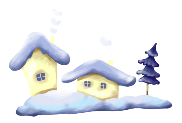 Заснеженный дом