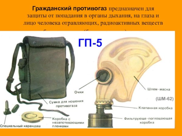 Противогаз ГП 5 ОБЖ