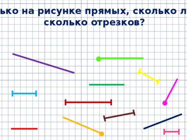 Отрезки для дошкольников