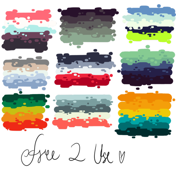 Цветная палитра для рисования