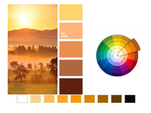 Контрастные и нюансные цвета