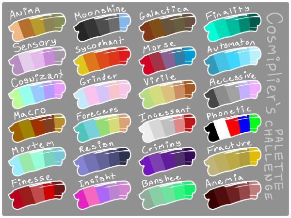 Палитра цветов для рисования