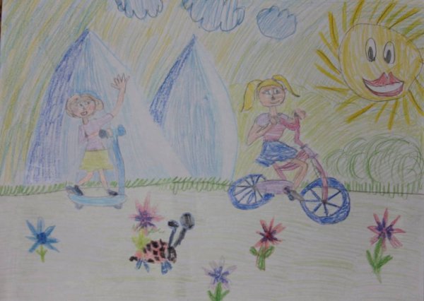 Рисование на тему летние каникулы