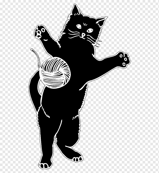 Котик силуэт