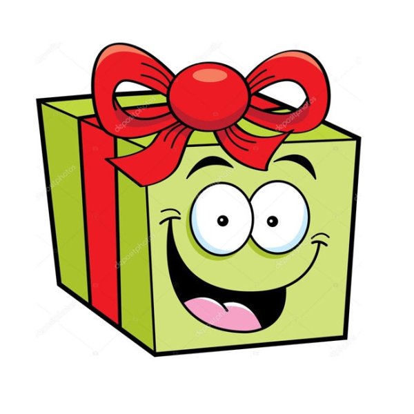 Мультяшные коробки с подарками