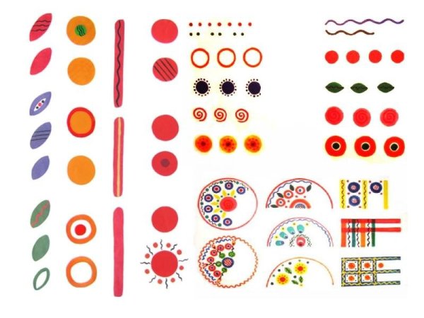 Дымковская роспись элементы узора