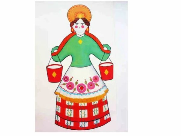 Барышня Водоноска раскраска