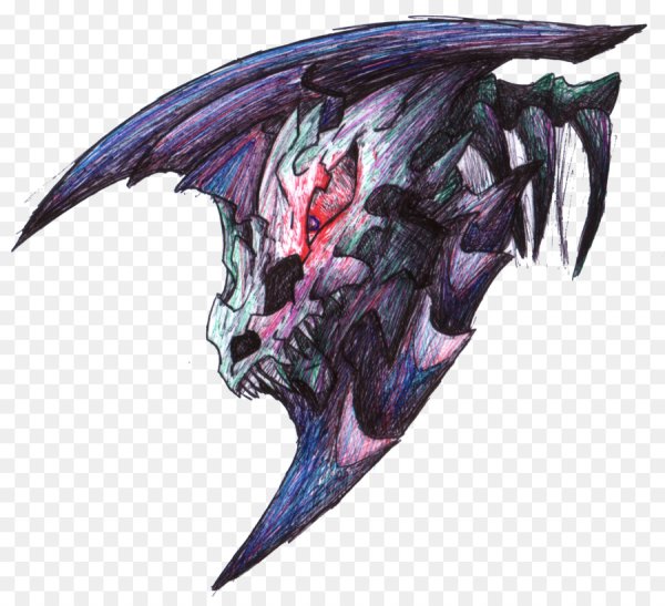 Арты драконов с черепом