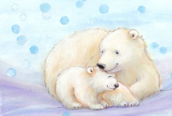 Рисование «белый медведь и Северное сияние» Лыкова