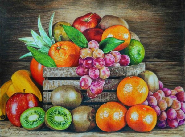 Натюрморт из фруктов