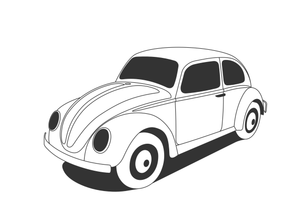 Силуэт Volkswagen Beetle