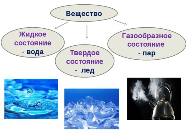 Движение частиц газа жидкости и твердого вещества