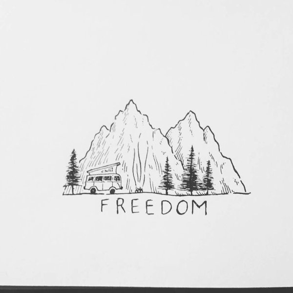 Горы по колено эскиз