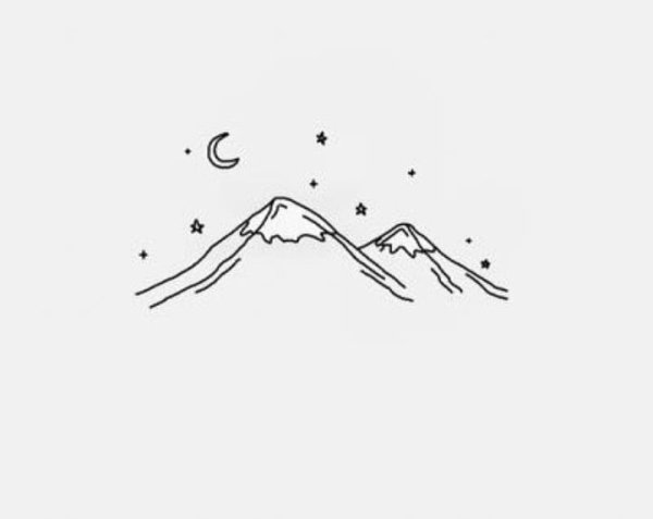 Горы линиями