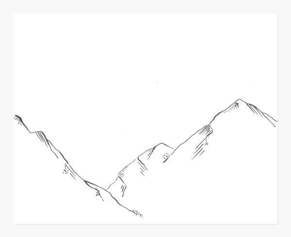 Горы рисунок