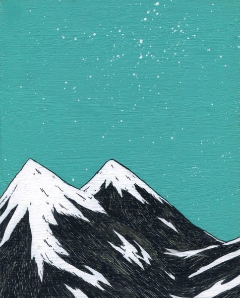 Нарисовать горы