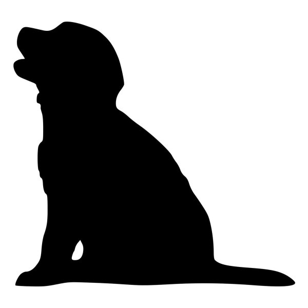 Силуэт щенка