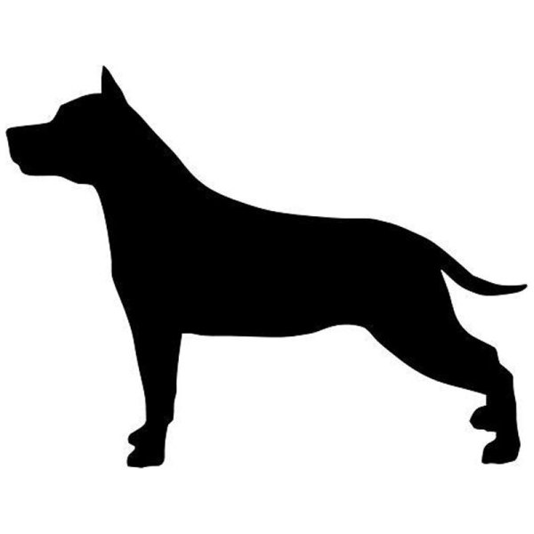 Американский стаффордширский терьер силуэт