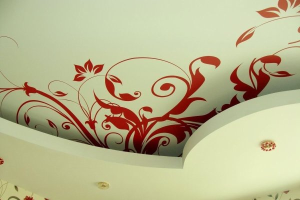 Натяжные потолки с рисунком