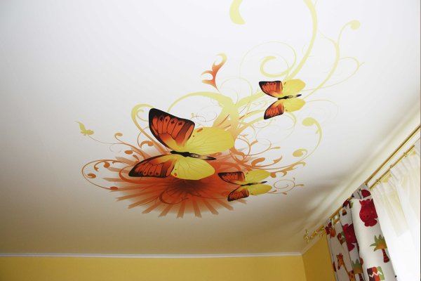 Фото печеть на потолке