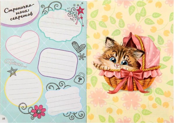 Дневник для девочек страницы