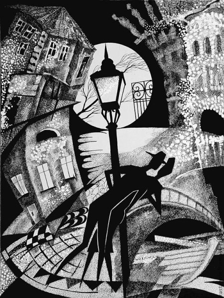 Графическая композиция город