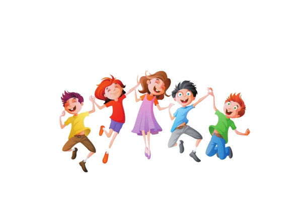 Дети на прозрачном фоне