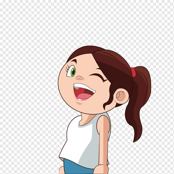 Девочка с косичками