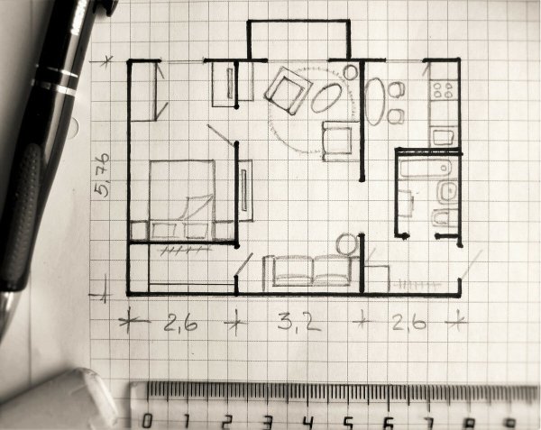 Планировка квартиры эскиз