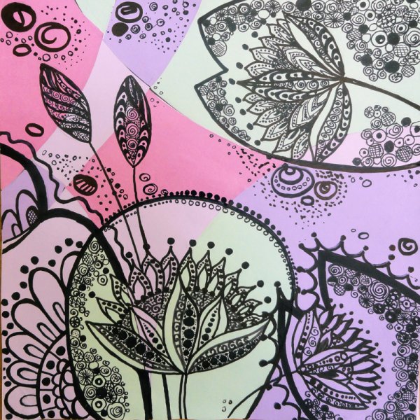 Декоративная цветная Графика