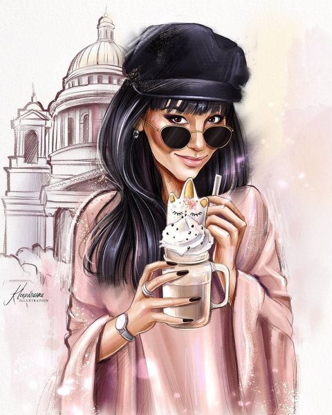 Красивые девушки мультяшные