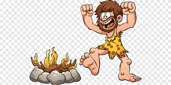 Первобытный человек мультяшка