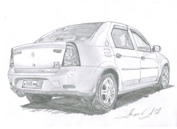 Рено Логан 1 4 раскраска