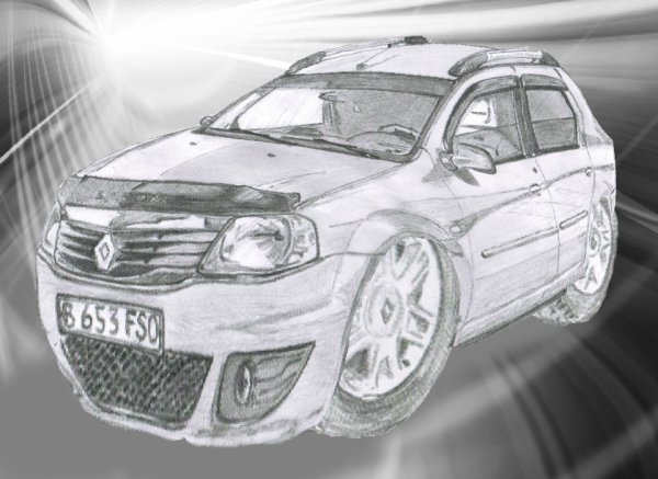 Рено Логан шарж