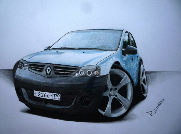 Рено Логан шарж