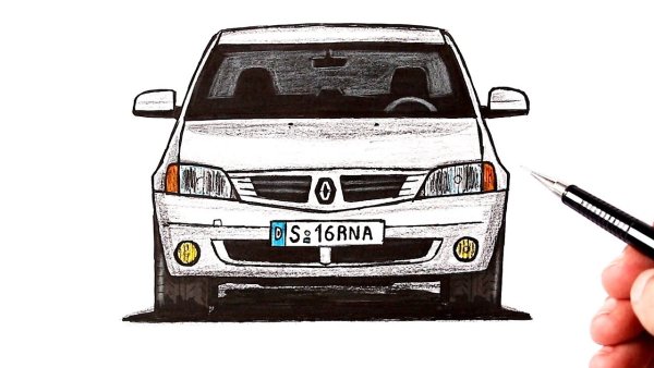 Рено Логан рисунок
