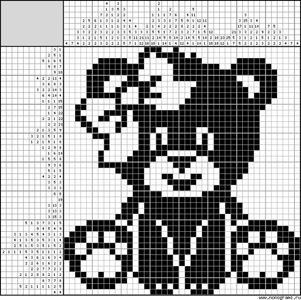 Японский кроссворд детский