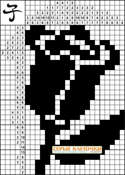 Японский кроссворд сердце